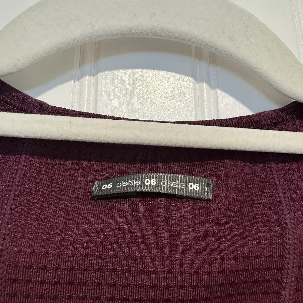 Oiselle Purple Flyout Sports Bra Size 6 - Picture 3 of 4